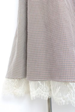 画像5: axes femme / リバーシブルレーススカート  茶 Y-26-01-12-139-AX-SK-SZ-ZY
