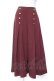 画像1: axes femme / 連釦デザインフレアパンツ M ワイン Y-26-01-12-142-AX-PA-SZ-ZY (1)