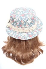 画像3: axes femme / 花柄ハット  グリーン Y-26-01-12-019-AX-AC-SZ-ZTK008 (3)