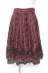 画像1: axes femme / リボン付フロッキーptスカート  ワイン Y-26-01-12-148-AX-SK-SZ-ZY (1)