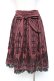 画像2: axes femme / リボン付フロッキーptスカート  ワイン Y-26-01-12-148-AX-SK-SZ-ZY (2)