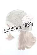 axes femme / ケーブル編みニット帽  グリーン Y-26-01-12-020-AX-AC-SZ-ZY