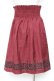 画像2: axes femme POETIQUE / フロッキースカート M ワイン Y-26-01-12-152-AX-SK-SZ-ZY (2)