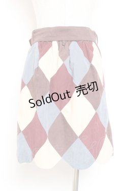 画像2: Fi.n.t / ダイヤパッチワークスカート F ブラウン Y-26-01-12-155-CA-SK-SZ-ZI