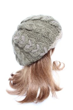 画像4: axes femme / ケーブル編みニット帽  グリーン Y-26-01-12-020-AX-AC-SZ-ZY