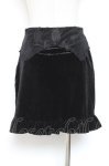 画像2: Melt the lady /ベロアレーススカート S 黒 Y-26-01-12-159-PU-SK-SZ-ZT123 (2)