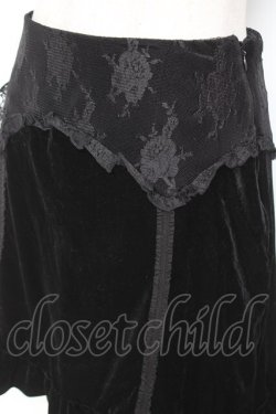 画像3: Melt the lady /ベロアレーススカート S 黒 Y-26-01-12-159-PU-SK-SZ-ZY