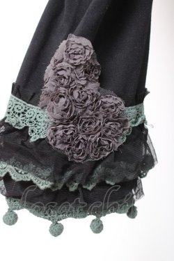 画像3: axes femme / 裾フリルレギンス  黒 Y-26-01-12-162-AX-PA-SZ-ZY