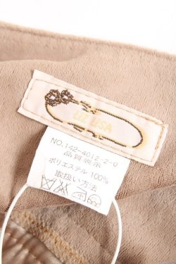 画像4: LIZ LISA / ベルベットリボンスカート 0 ブラウン Y-26-01-12-164-LO-SK-SZ-ZY