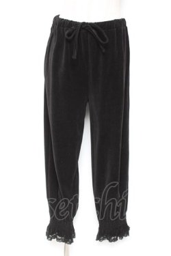 画像1: Katie / TEA&CAKE ベロアドロワーズ F 黒 Y-26-01-12-165-LO-PA-SZ-ZY