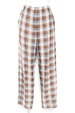 画像1: Candy Stripper / チェックパンツ  ベージュ Y-26-01-12-167-PU-PA-AS-ZY