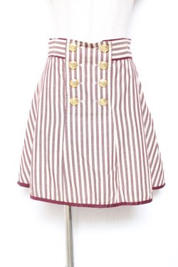 画像1: Fi.n.t / ダブルボタンスカート  ブラウン Y-26-01-12-169-CA-SK-SZ-ZY