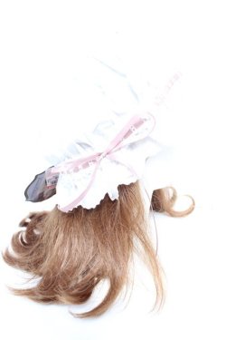 画像4: Kurumi Collaboration / CLK＊フリルキャップ  淡白 Y-26-01-12-021-LO-AC-SZ-ZY