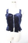 画像1: axes femme / グリッターベロアビスチェ  紺 Y-26-01-12-029-AX-TO-SZ-ZT654 (1)