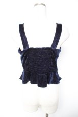 画像2: axes femme / グリッターベロアビスチェ  紺 Y-26-01-12-029-AX-TO-SZ-ZT654 (2)