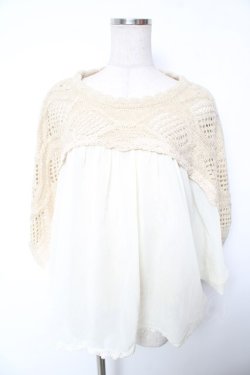 画像1: axes femme / ドルマントップス M 生成り Y-26-01-12-035-AX-TO-SZ-ZY