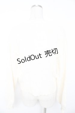 画像2: axes femme / パールボタンニットカーディガン F 白 Y-26-01-12-036-AX-TO-SZ-ZT623