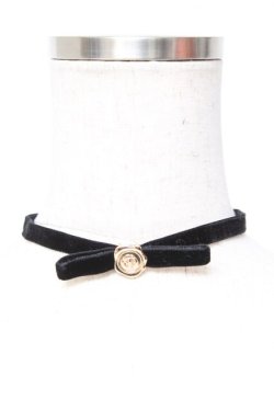 画像1: m petit by misako / AM*NIチョーカー  中黒 Y-26-01-16-001-LO-AC-SZ-ZY