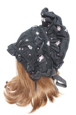 画像4: BABY, THE STARS SHINE BRIGHT / Lovely Sweet Room ボンネット  黒 Y-26-01-16-045-BA-AC-SZ-ZY