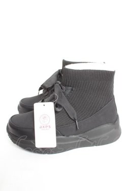 画像2: axes femme / ニットスニーカーブーツ M 黒 Y-26-01-16-051-AX-SH-SZ-ZY