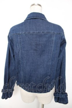 画像2: axes femme / 花刺繍ストレッチデニムジャケット M インディゴ Y-26-01-16-054-AX-JA-SZ-ZY