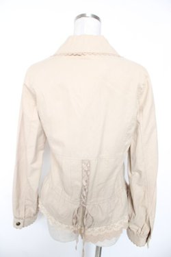 画像2: axes femme / ビジュー装飾ジャケット M ベージュ Y-26-01-16-063-AX-JA-SZ-ZY