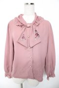 axes femme / アンティークローズ刺繍ブラウス  ピンク Y-26-01-16-068-AX-BL-SZ-ZY