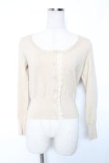 Emily Temple cute / フロントレースラメニットカーディガン  ゴールド Y-26-01-16-070-ET-TO-SZ-ZY