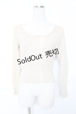 画像1: Emily Temple cute / フロントレースラメニットカーディガン  ゴールド Y-26-01-16-070-ET-TO-SZ-ZY