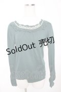 axes femme / 胸元ラメレース使いインナープルオーバー M グリーン Y-26-01-16-071-AX-TO-SZ-ZY