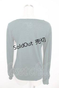 画像2: axes femme / 胸元ラメレース使いインナープルオーバー M グリーン Y-26-01-16-071-AX-TO-SZ-ZY