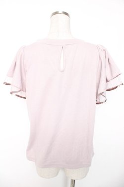 画像2: axes femme POETIQUE / ネックリボンデザインカットソー M ピンク Y-26-01-16-072-AX-TO-SZ-ZY