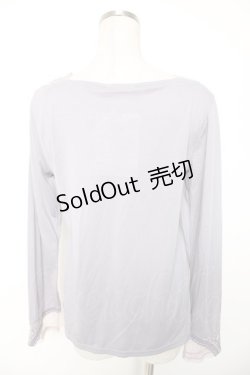 画像2: axes femme / ストーン付きインナーカットソー M ラベンダー Y-26-01-16-076-AX-TO-SZ-ZY