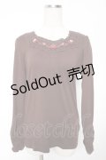 axes femme / レース使いインナープルオーバー M 茶 Y-26-01-16-077-AX-TO-SZ-ZY