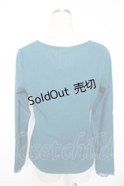 画像2: axes femme / レース組み合わせリブインナー M グリーン Y-26-01-16-078-AX-TO-SZ-ZS