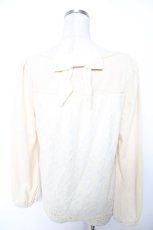 画像2: axes femme / 後ろレースニットトップス M 生成り Y-26-01-16-080-AX-TO-SZ-ZT629 (2)