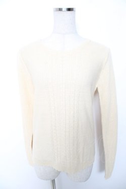 画像1: axes femme / バックリボンニット M 生成り Y-26-01-16-082-AX-TO-SZ-ZY