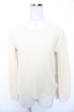 画像1: axes femme / バックリボンニット Ｍ 生成り Y-26-01-16-084-AX-TO-SZ-ZT529 (1)