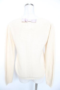 画像2: axes femme / バックリボンニット Ｍ 生成り Y-26-01-16-084-AX-TO-SZ-ZY