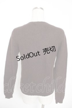 画像2: axes femme / はしごリボンニット M 茶 Y-26-01-16-085-AX-TO-SZ-ZY