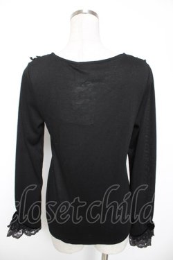 画像2: axes femme / 衿元リボンクラシックPO M 黒 Y-26-01-16-090-AX-TO-SZ-ZY