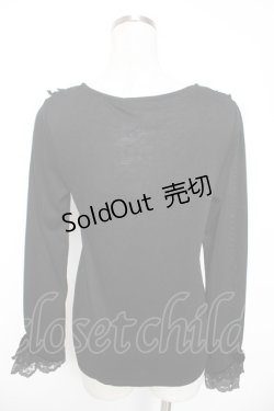 画像2: axes femme / 衿元リボンクラシックPO M 黒 Y-26-01-16-090-AX-TO-SZ-ZS