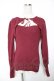 画像1: F&A / フロント開きニットプルオーバー F ボルドー Y-26-01-16-096-LO-TO-SZ-ZY (1)