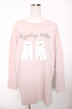 画像1: Ank Rouge / 2023年HAPPY BAG ねこちゃん ロンT M ピンク Y-26-01-16-105-CA-TO-SZ-ZY