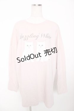 画像1: Ank Rouge / 2023年HAPPY BAG ねこちゃん ロンT M ピンク Y-26-01-16-105-CA-TO-SZ-ZY