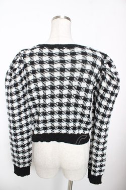 画像2: An MILLE / 千鳥リボンニット F 黒 Y-26-01-16-106-EL-TO-SZ-ZY