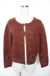 画像1: an another angelus / ブーケ刺繍ニットカーディガン F ブラウン Y-26-01-16-108-CA-TO-SZ-ZT624 (1)