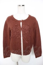 画像1: an another angelus / ブーケ刺繍ニットカーディガン F ブラウン Y-26-01-16-108-CA-TO-SZ-ZT624 (1)