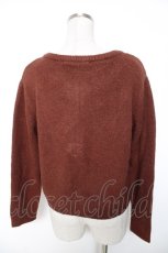 画像2: an another angelus / ブーケ刺繍ニットカーディガン F ブラウン Y-26-01-16-108-CA-TO-SZ-ZT624 (2)