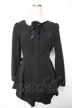 画像1: Secret Honey / ダブルフリルセットアップ 2 ブラック Y-26-01-16-111-CA-OP-SZ-ZY